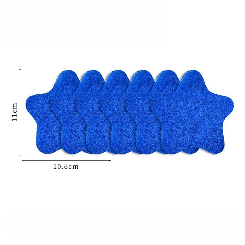 Lot de 6 épilateurs pour poils d'animaux pour le linge - Filtre nettoyant réutilisable en forme d'étoile de mer pour lave-linge, collecte les poils d'animaux et les peluches sur les vêtements pendant le lavage, attrape-poils écologique