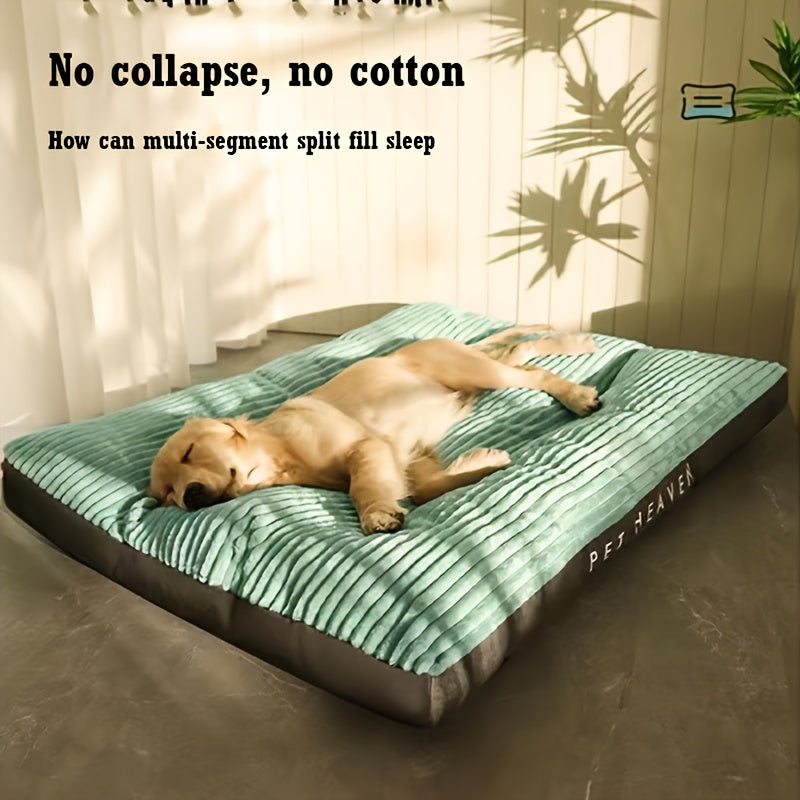 Lit orthopédique pour chien 2XL pour grandes races – Housse lavable et amovible, rembourrage en fibres de polyester, base antidérapante, tapis de repos tout confort pour grands chiens toutes saisons