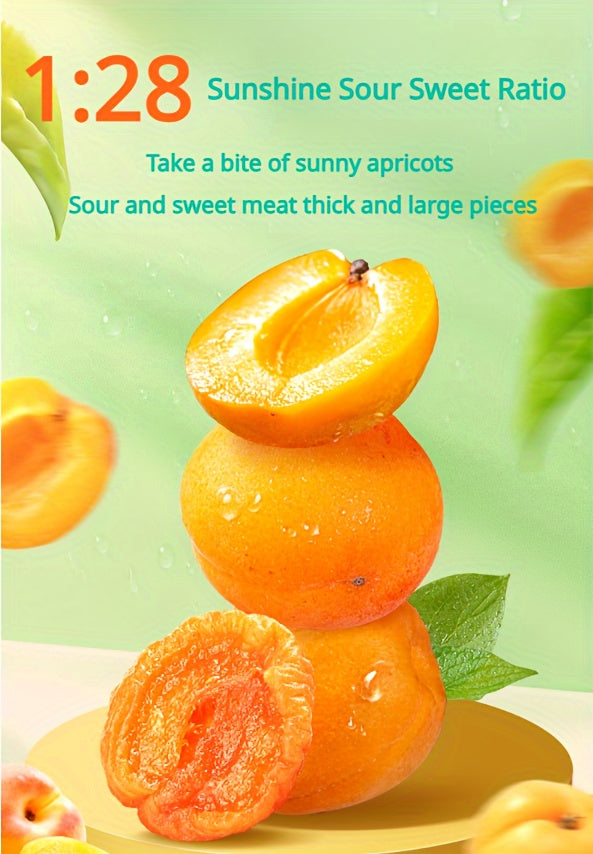 Lot de 3 sachets d'abricots secs, en-cas aux fruits tropicaux naturels, collation saine et sucrée pour les fêtes, les cadeaux et les voyages