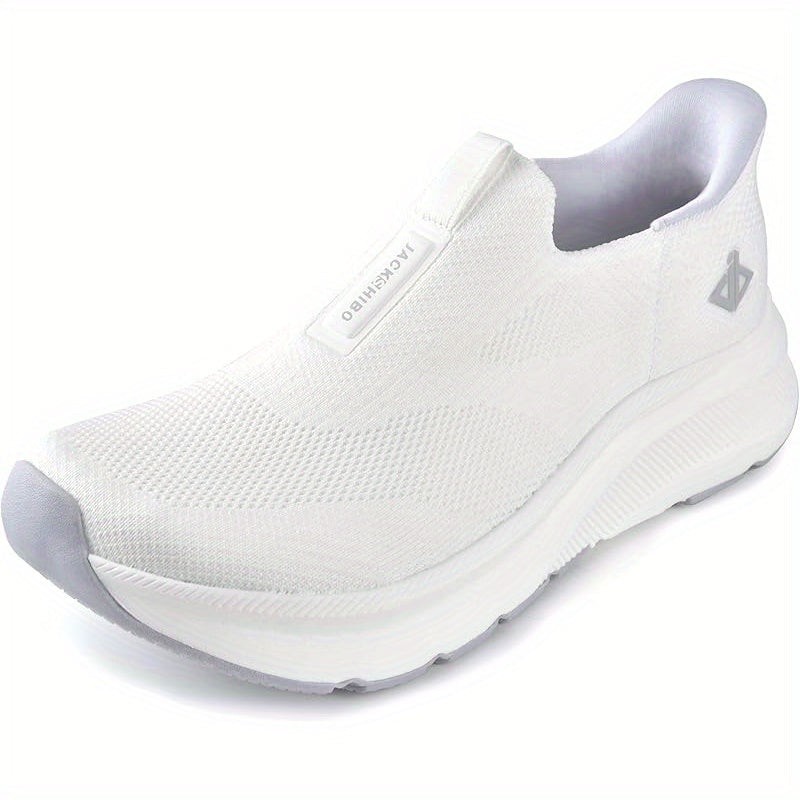 Baskets orthopédiques à enfiler mains libres pour hommes – Large boîte à orteils, soutien de la voûte plantaire, coussinet métatarsien, semelle à zéro drop rembourrée, tige en maille, chaussures de marche pour le confort et le soulagement de la douleur