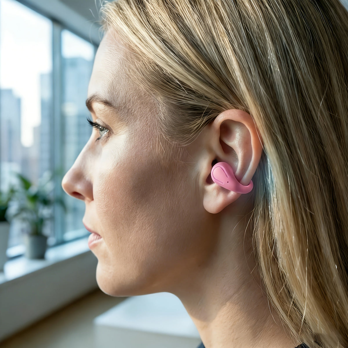 Écouteurs sans fil à conduction ouverte Bluetooth 5.4 TWS, perception ambiante à 360 degrés, appels clairs ENC, commandes tactiles, confort toute la journée, écouteurs de sport et de fitness, maintien sûr, conception véritablement ouverte