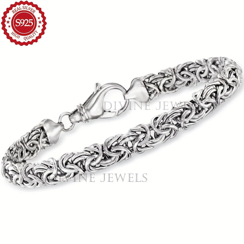 Bracelet tennis pour femme en argent sterling 925 – Design élégant à maillons continus en or et argent, coffret cadeau inclus, parfait pour la fête des Mères, la Saint-Valentin et les cadeaux d'anniversaire