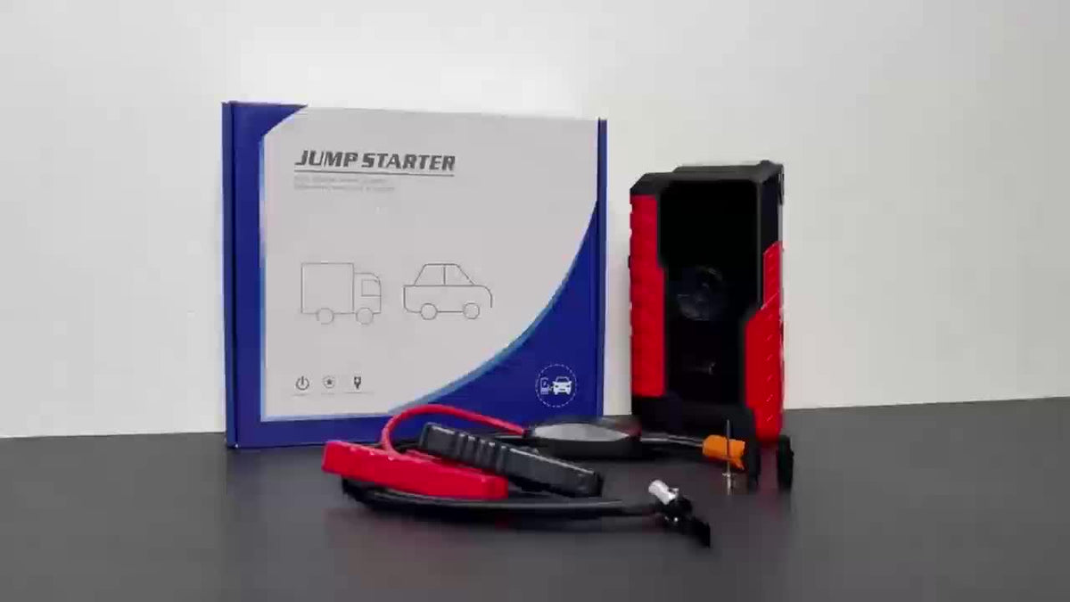 Démarreur avec gonfleur de pneus numérique 5000A/10000A en pic, booster de batterie multifonction pour voiture avec pinces intelligentes, lampe torche LED et batterie externe, kit d'urgence pour voiture, camping-car et moto