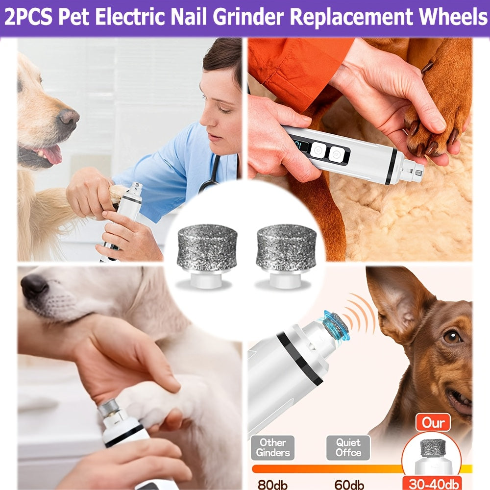 Coupe-griffes électrique silencieux pour animaux avec lumière LED – Kit de tondeuse rechargeable amélioré à 3 vitesses, entretien des pattes sans douleur pour chiens et chats de petite, moyenne et grande taille