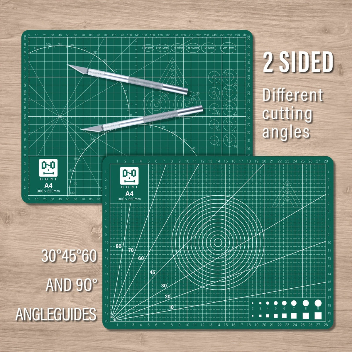 Kit de découpe de précision Exacto de 65 pièces avec tapis de découpe A4 – Ensemble de couteaux de précision avec lames et règles de découpe pour modélisme papier, loisirs créatifs, scrapbooking, art et carterie