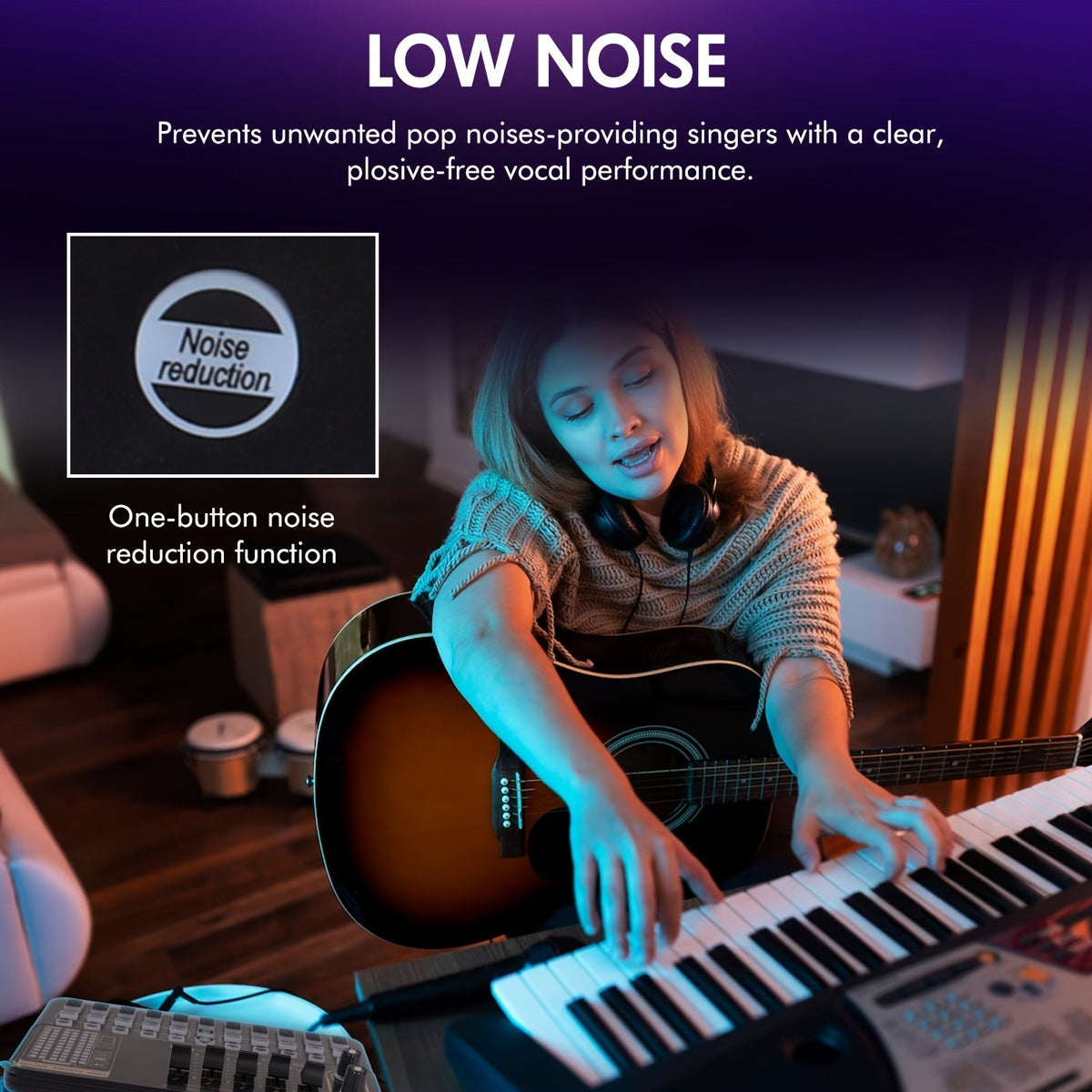 Kit de studio d'enregistrement pour podcast BM-800 avec carte son live, changeur de voix et écouteurs – Kit d'interface audio complet pour streaming, vlogging et diffusion en direct, plusieurs modèles disponibles