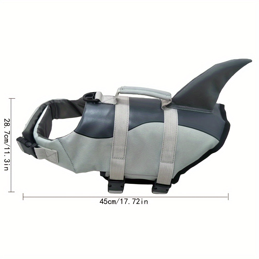 Gilet de sauvetage pour chien style requin ou sirène – Vêtements de natation pour animaux, maillot de bain d'été pour chiens de petite, moyenne et grande taille, gilet de flottaison de sécurité XS S M L XL, costume amusant pour la plage et la piscine