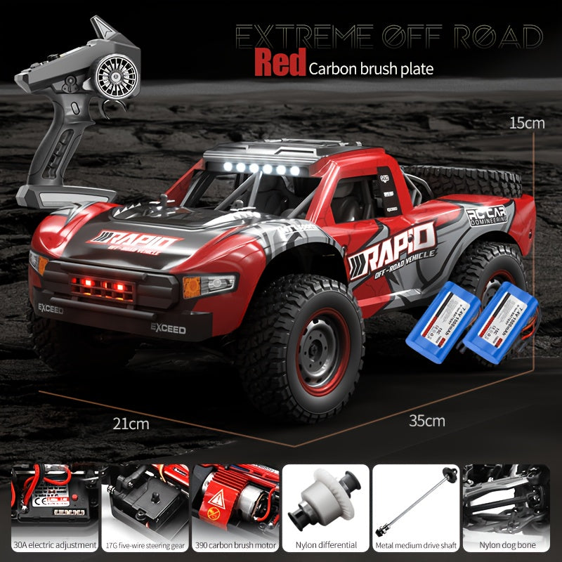 Voiture radiocommandée tout-terrain 4WD à l'échelle 1:14 – Moteur brushless PRO 50-70 km/h ou moteur à balais 38 km/h – Camion télécommandé quatre roues motrices pour adultes et enfants