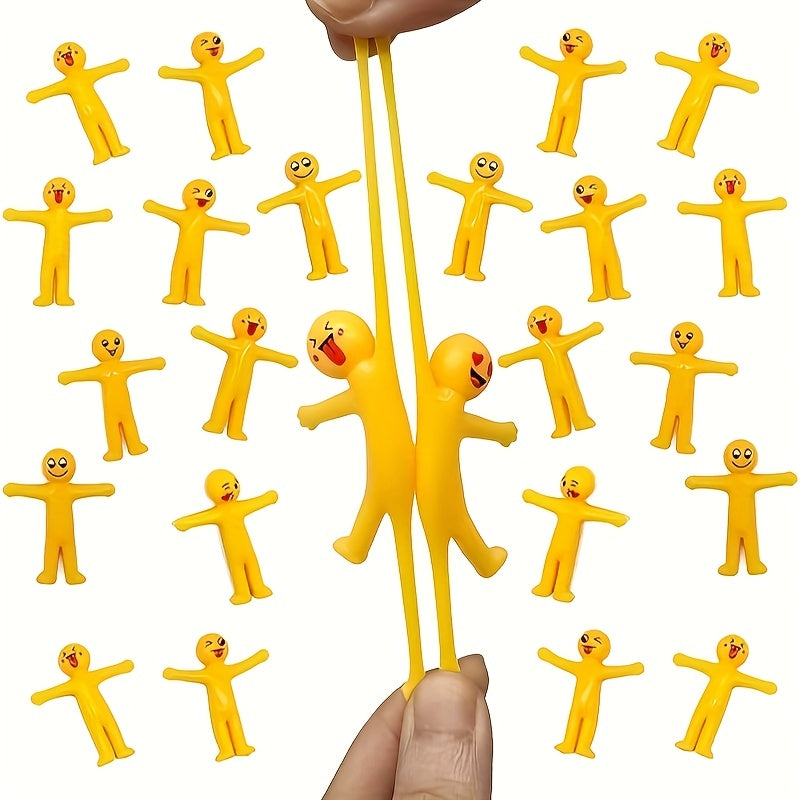 30 figurines extensibles Lala pour enfants - Mini poupées créatives en plastique semi-souple, jouet sensoriel anti-stress, cadeau idéal pour pochettes surprises, bas de Noël et fêtes pour garçons et filles, styles aléatoires