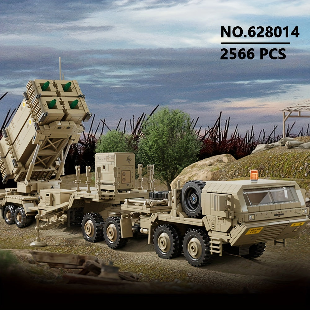 Set de construction de camion lance-missiles de 2566 pièces - Kit de briques pour modèle de véhicule militaire pour adultes, jouet de collection pour exposition, cadeau de loisir STEM pour hommes et adolescents | Ensemble de construction 628014