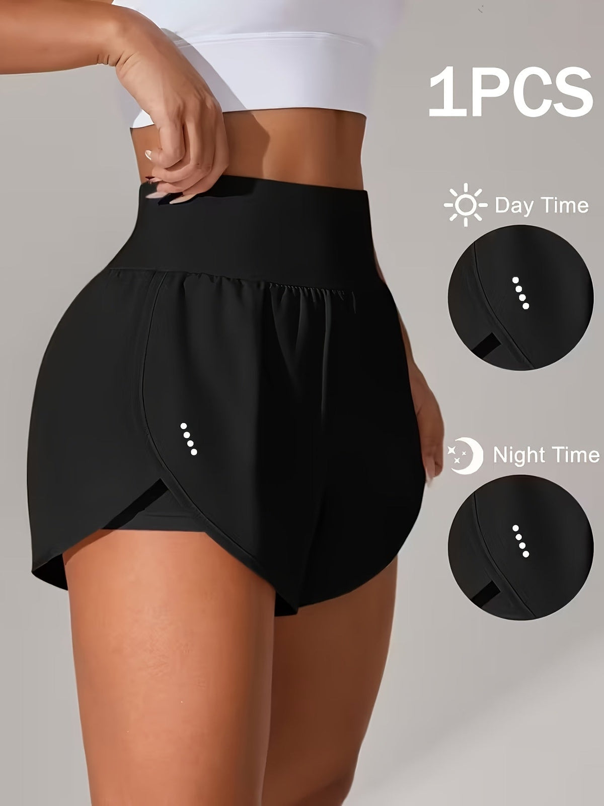 Shorts de yoga pour femme avec doublure intégrée, contrôle du ventre, opaques, séchage rapide, extensibles, shorts de sport pour gym, fitness, course à pied, plage, natation, XS-XL, Blanc, Noir, Rouge foncé