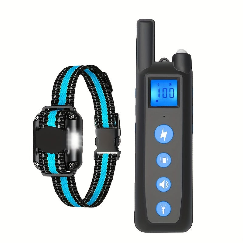 Collier de dressage pour chien avec télécommande – Modes vibration et son, sangle en nylon réglable pour chiens de petite à grande taille, 1 télécommande pour contrôler 1, 2 ou 3 chiens