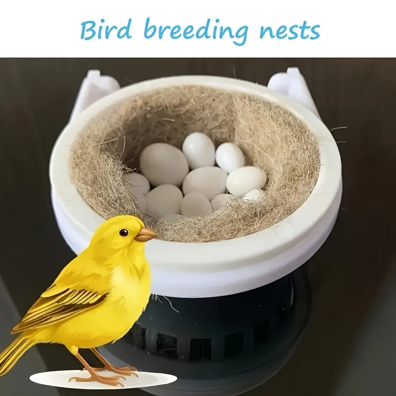 Kit de nichoir pour cage à oiseaux - Nichoir suspendu en plastique avec supports de fixation sécurisés et tapis intérieur doux pour la reproduction et la nidification des perruches, des calopsittes, des inséparables et des petits oiseaux