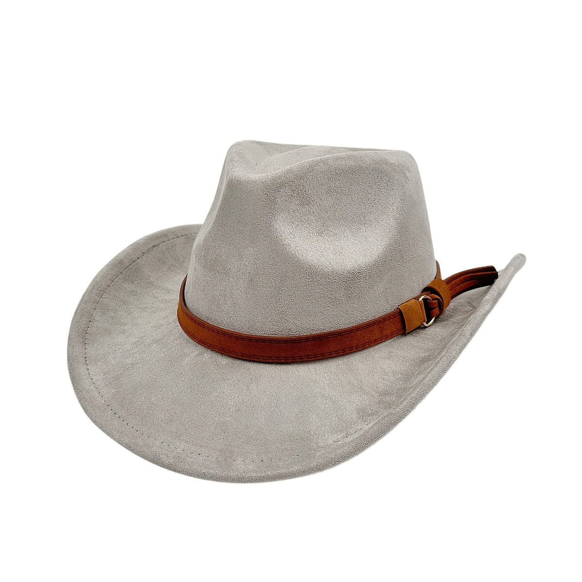 Chapeau de cowboy western rétro à large bord pour hommes et femmes – Chapeau unisexe style Fedora classique pour les voyages décontractés, la plage et les déguisements, disponible en 7 couleurs : marron, noir, kaki, beige, gris, blanc