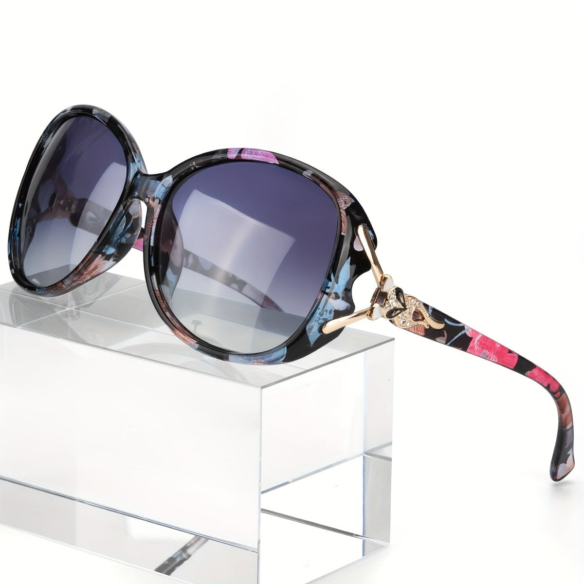 Lunettes de soleil oversize pour femme, protection UV400, verres dégradés, monture large, lunettes tendance, plusieurs coloris disponibles