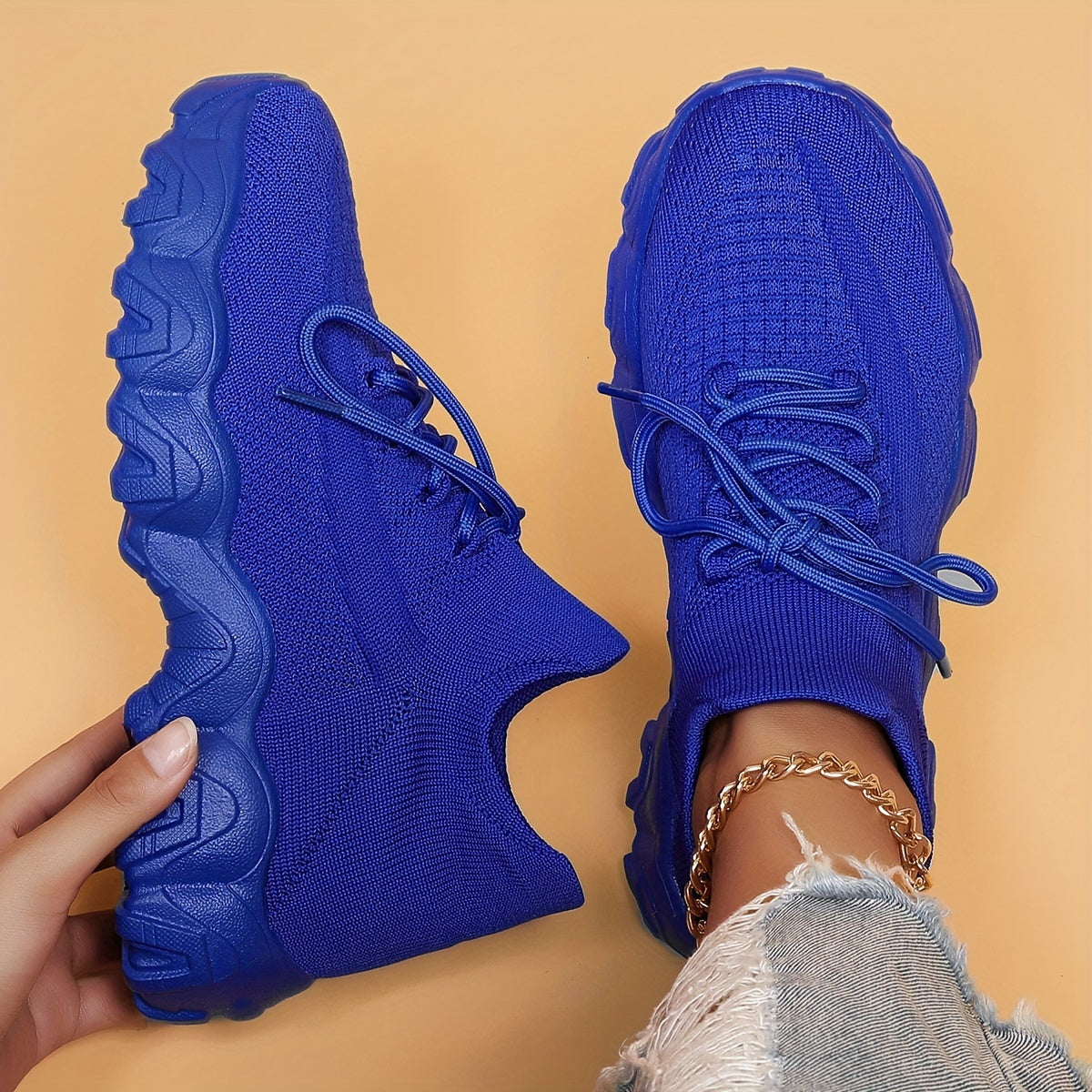 Chaussures de running à amorti pour femmes – Baskets respirantes à semelle souple et col élastique pour la course sur route, les sports de plein air et le quotidien, cadeau pour maman ou petite amie, 6 couleurs, tailles US 6–12