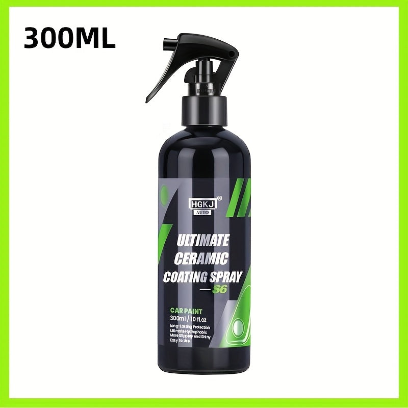 Spray de revêtement céramique pour voiture – Protection de peinture haute brillance et agent de renouvellement de revêtement, spray de protection céramique multifonctionnel à action rapide pour peinture, vitres et garnitures de voitures, camions et SUV
