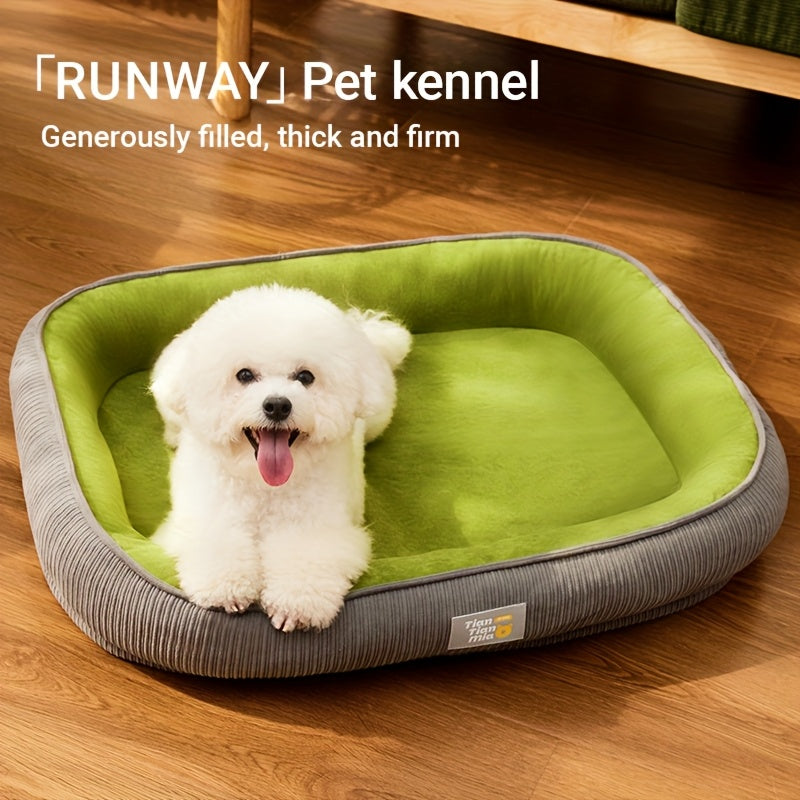 Lit orthopédique pour chien et chat, matelas pour animaux confort toutes saisons, surface anti-humidité, fond antidérapant, housse lavable, adapté aux chiens et chats de petite, moyenne et grande taille, tailles disponibles : S, M, L, XL, XXL