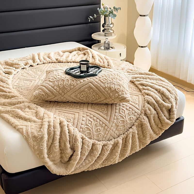 Drap de lit doux gaufré européen – Housse de matelas à poches profondes toutes saisons, literie ultra-douce lavable en machine pour lits une place, doubles, grand format et très grand format, protège-matelas chaud (sans taie d'oreiller)