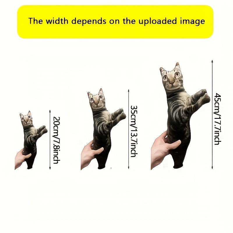 Coussin commémoratif personnalisé pour animal de compagnie avec photo - Coussin souvenir en forme de chat ou de chien avec rembourrage, cadeau de sympathie pour la perte d'un animal, cadeau funéraire unique en souvenir d'un animal pour elle