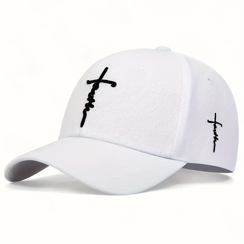 Lot de 4 casquettes de baseball à thème religieux pour hommes et femmes – Casquette de sport décontractée et légère en polyester, réglable, couleur unie pour les voyages en plein air, la plage, cadeau de Noël ou de fête des Pères