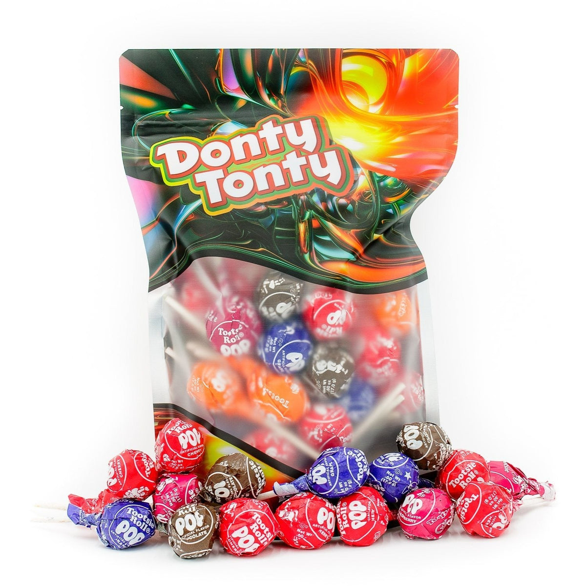 Sucettes Tootsie Roll Pops en vrac – 5 parfums assortis, sucettes emballées individuellement avec un centre au chocolat fondant, parfaites pour les fêtes, les bols de bonbons au bureau, Halloween et les cadeaux