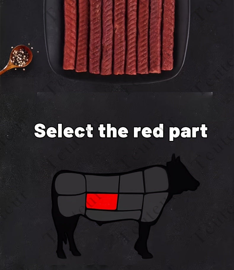 Bâtonnets de bœuf naturels de qualité supérieure pour chiens – Friandises protéinées sans céréales, type viande séchée et à mâcher pour chiots, chiens adultes de petite, moyenne et grande taille, récompenses d'éducation durables pour toutes les races