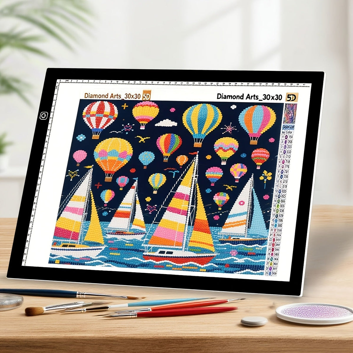 Tablette lumineuse LED A2 A3 A4 à luminosité réglable, double bande LED, table lumineuse pour diamond painting, croquis, dessin et art