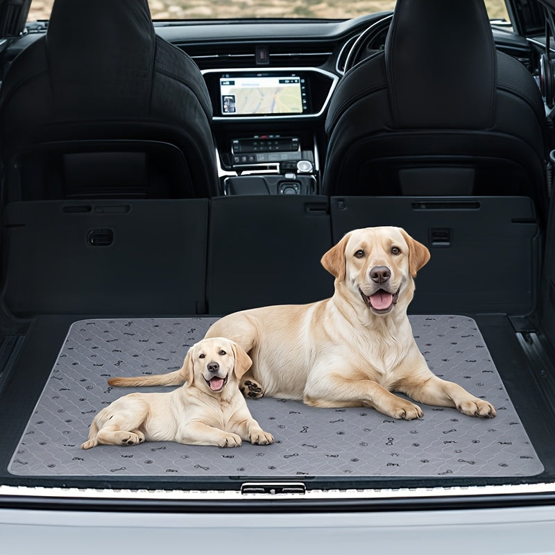 Alèses lavables et réutilisables pour chien avec motif os – Alèses d'entraînement pour chiot antidérapantes, imperméables et absorbantes, tapis de mise bas lavables en machine pour canapé, cage, parc et apprentissage de la propreté, plusieurs tailles