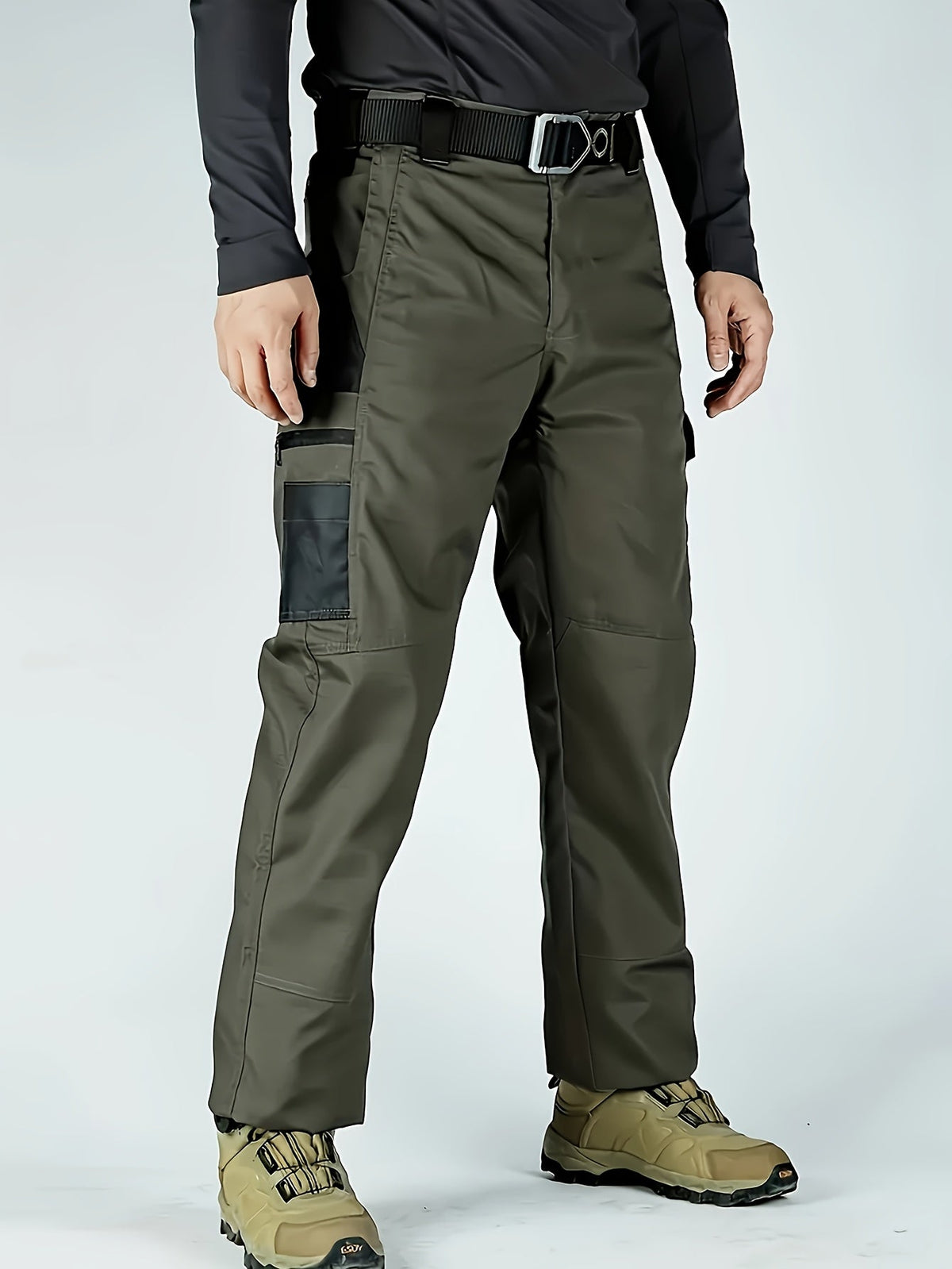 Pantalon cargo tactique pour homme, séchage rapide, léger, multi-poches, pour randonnée, plein air, travail, S-XXXL, noir, gris, vert, marron, coupe droite, pantalon utilitaire