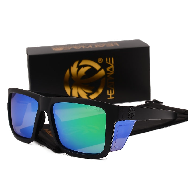 Lunettes de soleil carrées polarisées pour homme, verres photochromiques miroir UV400, monture intégrale en polycarbonate, étui inclus, 10 couleurs, pour le sport et la conduite en extérieur