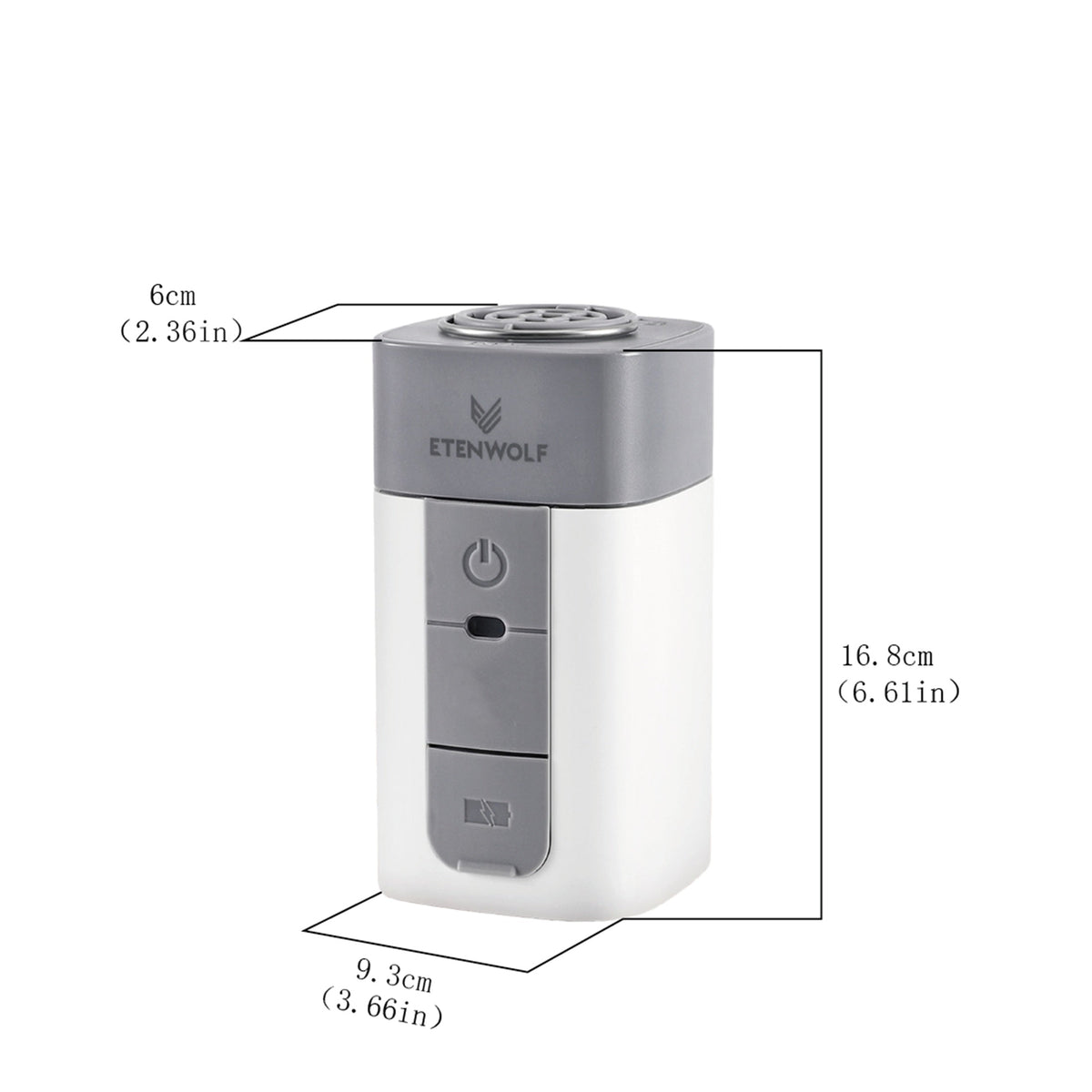 Pompe à air électrique portable 2600 mAh rechargeable par USB – Gonflage ultra-rapide pour matelas pneumatique, bouée, sacs de rangement sous vide et sacs de couchage, pompe de camping compacte et légère pour l'extérieur