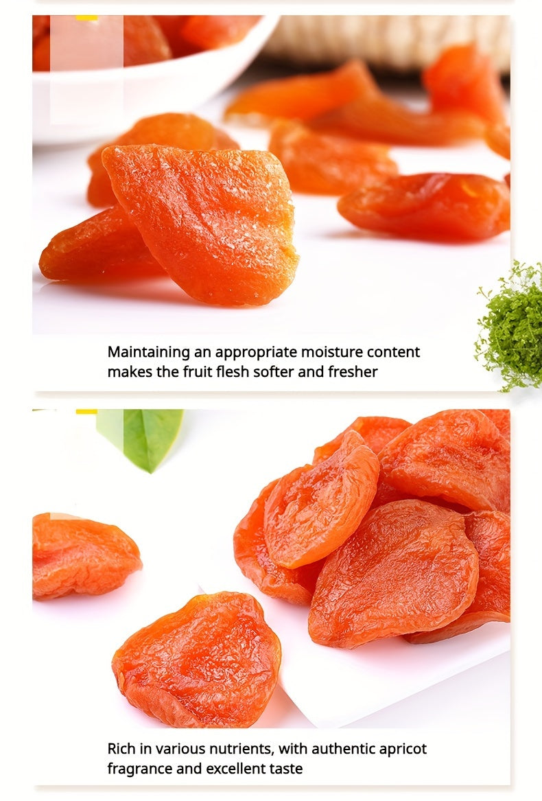 Lot de 3 sachets d'abricots secs, en-cas aux fruits tropicaux naturels, collation saine et sucrée pour les fêtes, les cadeaux et les voyages