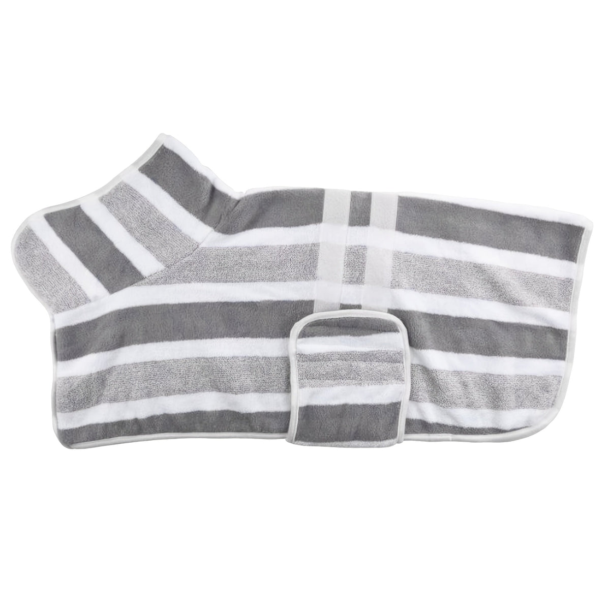 Peignoir de bain séchage rapide pour chiens, serviette enveloppante pour chiens de petite, moyenne et grande taille, fermeture à boutons-pression réglable, robe de séchage toutes saisons après le bain, peignoir pour animal lavable en machine