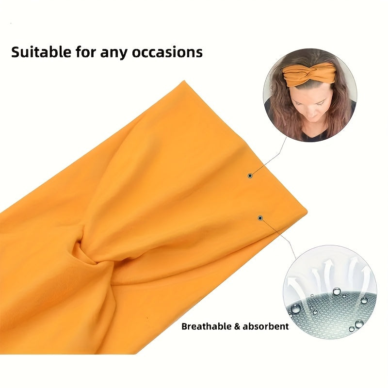 Lot de 10 élastiques à cheveux bohèmes pour femme – Bandeaux élastiques antidérapants et respirants pour la course, le yoga, le sport et le maquillage, accessoires pour cheveux bohèmes confortables, cadeau d'anniversaire et de vacances