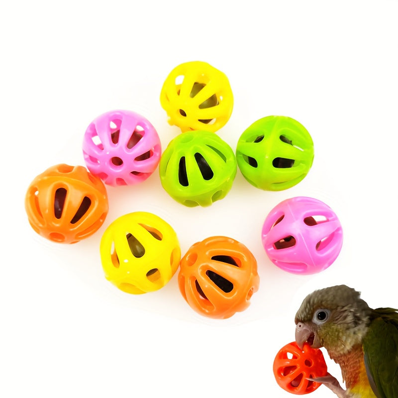 Lot de 5 jouets pour oiseaux - Jouets colorés pour cage de perroquet pour le mâchouillage, la recherche de nourriture et l'enrichissement - Jouets pour perroquets, canaris, inséparables, calopsittes et perruches - Accessoires pour cage à oiseaux