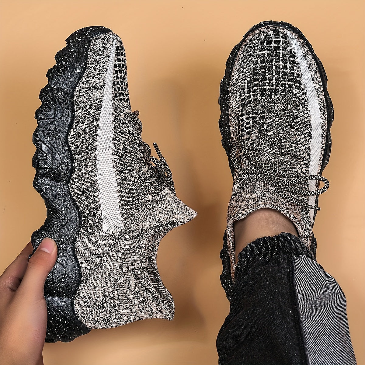 Chaussures de sport décontractées et respirantes pour hommes – Baskets légères en maille pour la marche, la course, la salle de sport et le quotidien, gris argenté, bleu roi, kaki, bleu, pointures larges US 6,5–14, semelle confortable et antidérapante