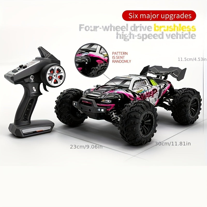 Voiture de course RC 4WD haute vitesse électrique tout-terrain pour adultes et joueurs professionnels – Moteur à balais, camion RC rapide