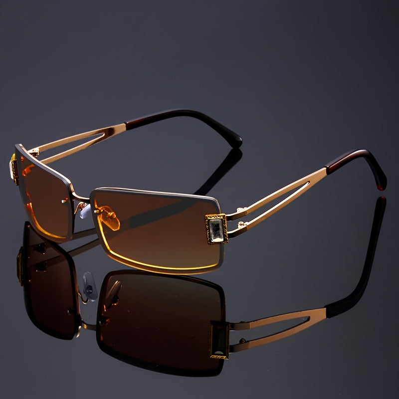 Lunettes de fête carrées à strass pour femmes et hommes – Accessoire de festival hip-hop audacieux, décoration en cristaux de luxe, choix de couleurs, étui et chiffon de nettoyage inclus