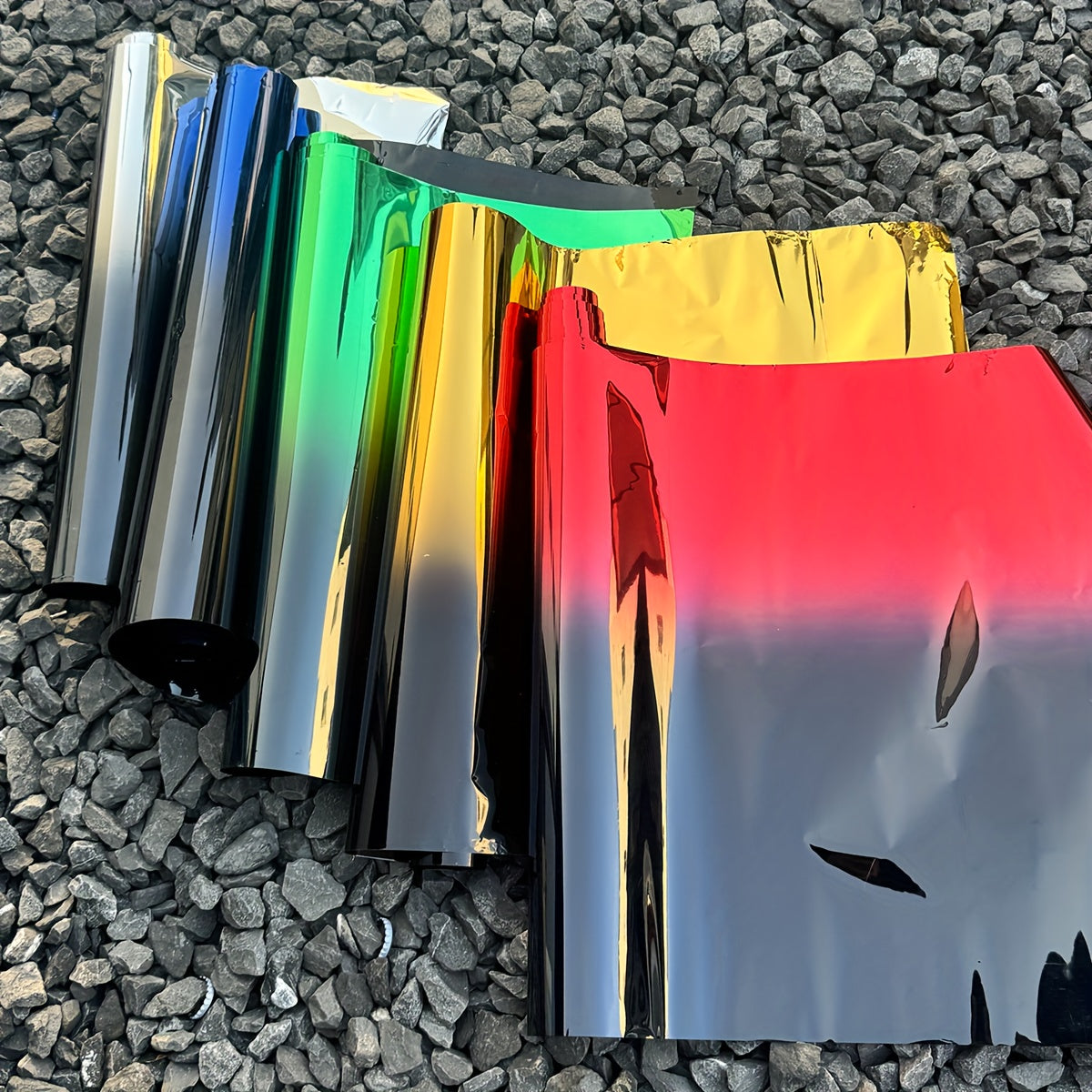 Film de teinte pour vitre de voiture en dégradé, 50 x 300 cm – Film pour vitrage PET bicolore résistant à la chaleur et bloquant les UV pour extérieur de véhicule, facile à poser (autocollant), plusieurs dégradés de couleurs disponibles