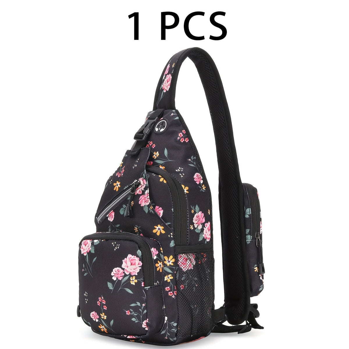 Sac à bandoulière grande capacité pour hommes et femmes – Sac de voyage polyvalent style sport brodé avec fermeture éclair sécurisée, idéal pour les trajets quotidiens mains libres et les activités en plein air, plusieurs coloris disponibles