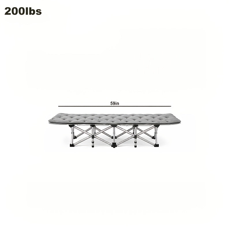 Lit d'appoint pliant robuste et lit de camp – Capacité de 256/347 kg, options de 170 cm/200 cm, matelas en option, lit de voyage portable pour adultes pour le camping, la terrasse et les invités