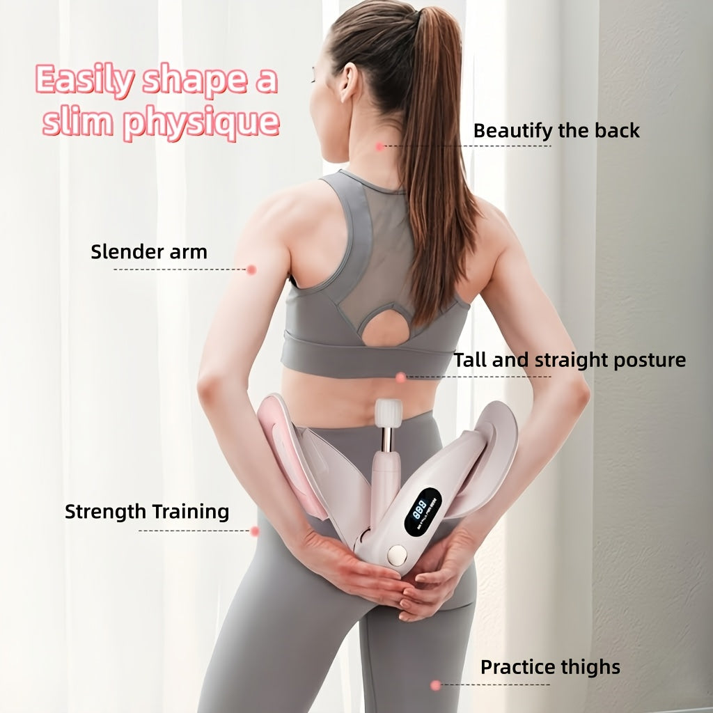 Appareil de renforcement du plancher pelvien et des cuisses avec compteur de répétitions – Musculation ajustable pour cuisses, fessiers et exercices de Kegel pour l'entraînement à domicile pour femmes