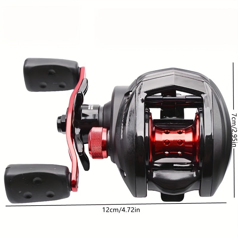 Moulinet Casting Classic Pro Speed Spool SLP – Moulinet profil bas, gaucher et droitier, système de frein fluide, noir et or ou noir et rouge, pêche au bar en eau douce
