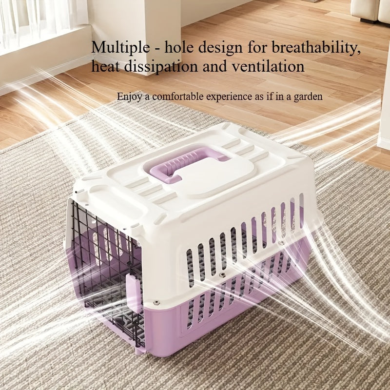 Caisse de transport pour animaux certifiée pour l'aviation – Approuvée IATA et FAA, transporteur portable pour chiens et chats, conforme aux normes des cabines aériennes, respirant, robuste, facile à assembler, caisse de voyage pour petits animaux.