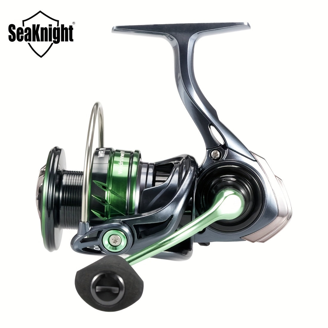 Moulinet de pêche Spinning SeaKnight série WR – 9+1BB, rapport de transmission 5.2:1, frein max 13 kg/28 lbs, frein à 3 disques en carbone, aluminium et acier inoxydable, moulinet pour eau douce et eau salée