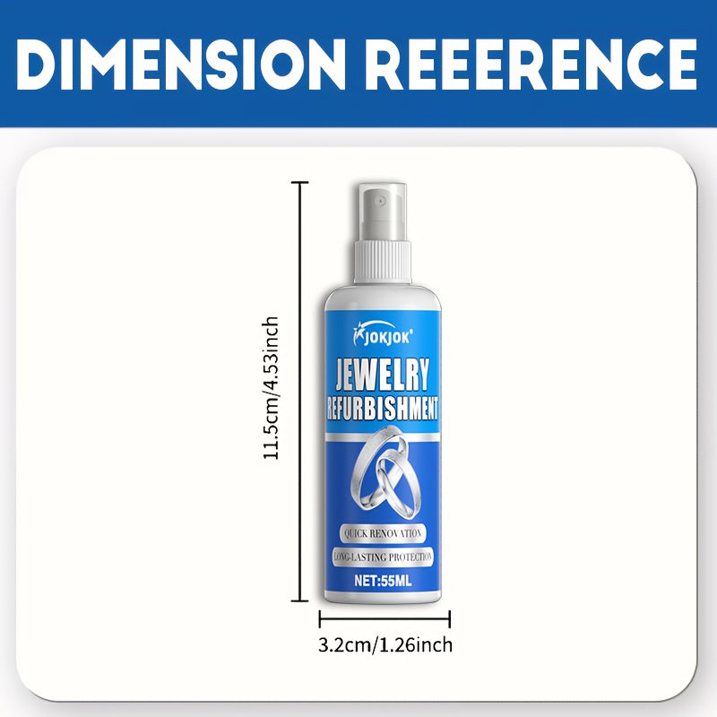 Nettoyant et lustrant pour bijoux 53 g avec éponge – Redonne de l'éclat aux bracelets, colliers, bagues en or et en argent ainsi qu'à toutes les surfaces métalliques – Nettoyant éclaircissant et poli pour métaux