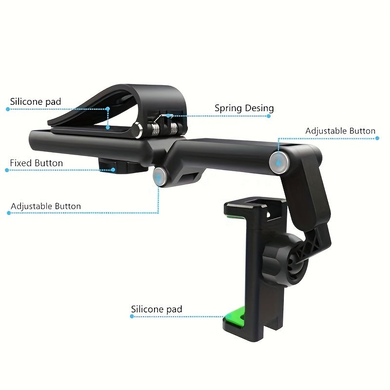 Support de téléphone de voiture, lot de 2, multifonctionnel et universel - Fixation pour tableau de bord, pare-brise et grille d'aération pour la navigation, compatible avec iPhone et Android, idée cadeau idéale