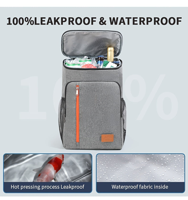 Sac à dos isotherme extra large, peut contenir plus de 30 canettes, sac à bandoulière étanche pour hommes et femmes, parfait pour le camping, le barbecue, la plage, le pique-nique et la randonnée – Compatible avec les pains de glace