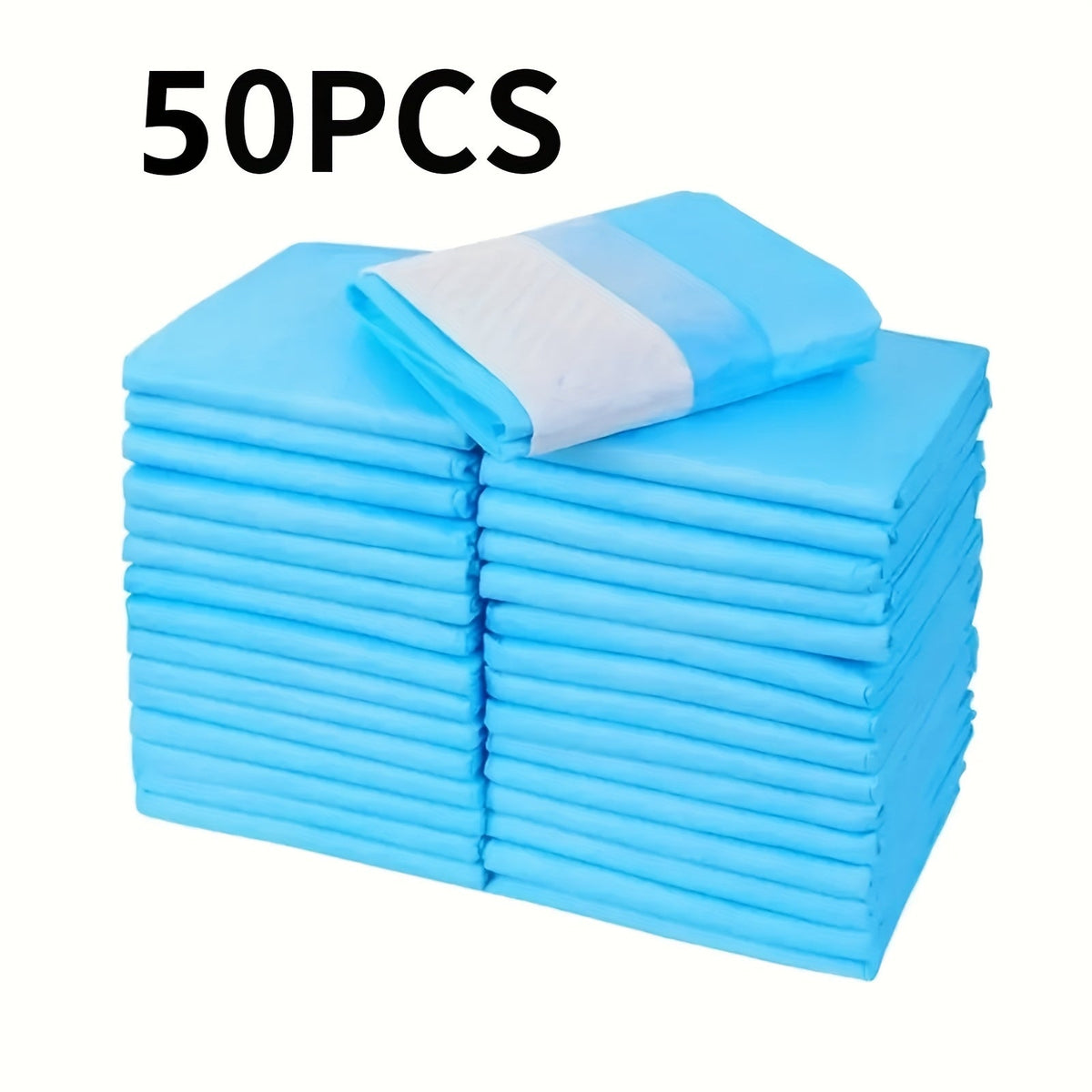 Alèses ultra-absorbantes pour animaux 60 x 60 cm – Lot en gros de 50 à 400 unités, protections jetables anti-fuites pour chiens, chiots, chats et lapins, contrôle des odeurs, pack économique